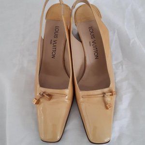 ** SOLD **Louis Vuitton Sling Back 3" Heels Size 38